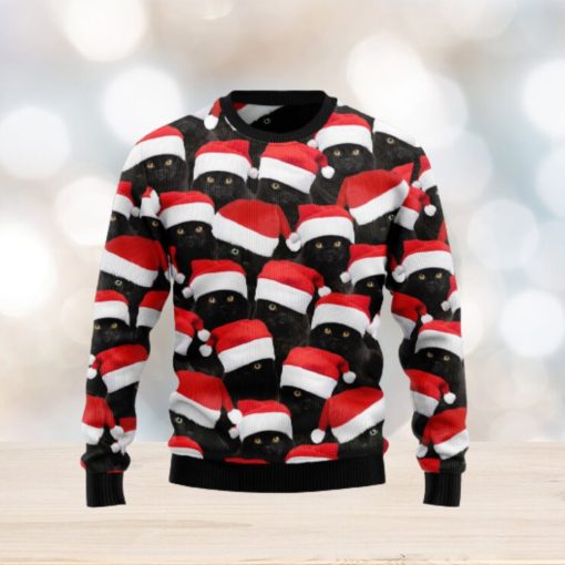 Black Cat Group Christmas 3D Sweater Gift For Christmas Holidays