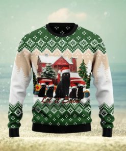 Black Cat Let It Snow Christmas Ugly Christmas Sweater 3D Gift Christmas Funny