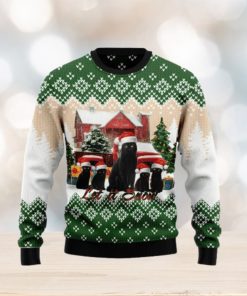 Black Cat Let It Snow Christmas Ugly Christmas Sweater 3D Gift Christmas Funny