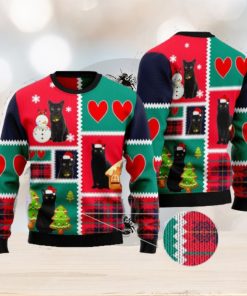 Black Cat Snow Special Design Gift For Cat’s Lover Christmas 3D Sweater Gift For Christmas