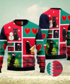 Black Cat Snow Special Design Gift For Cat’s Lover Christmas 3D Sweater Gift For Christmas