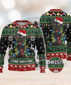 Black Cat Ugly Christmas Sweater Men And Women Christmas Gift Sweater