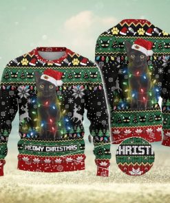 Black Cat Ugly Christmas Sweater Men And Women Christmas Gift Sweater