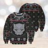 Lovely Gold Elephant Black Ugly Christmas Sweater