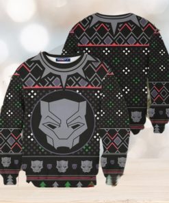 Black Panther Mask Wakanda Marvel Ugly Christmas Sweater