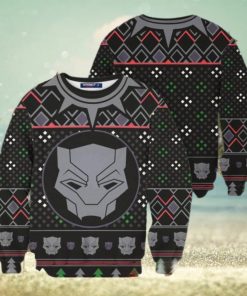 Black Panther Mask Wakanda Marvel Ugly Christmas Sweater