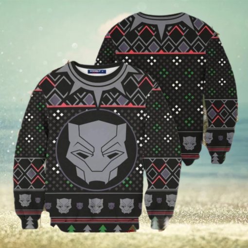 Black Panther Mask Wakanda Marvel Ugly Christmas Sweater