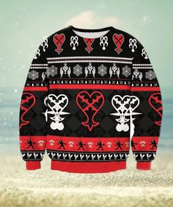 Black Red Card 3D Ugly Christmas Sweater For Men And Women