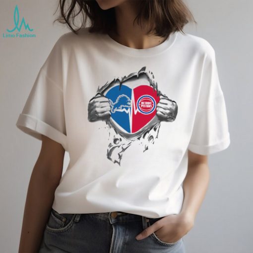 Blood Inside Me Detroit Tigers And Detroit Pistons 2023 t shirt