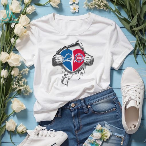 Blood Inside Me Detroit Tigers And Detroit Pistons 2023 t shirt