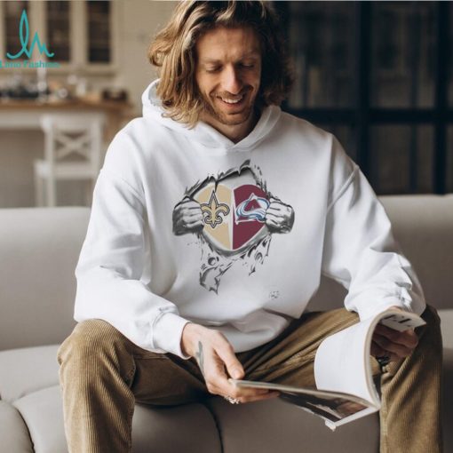 Blood Inside Me New Orlean Saints And Colorado Avalanche 2023 t shirt