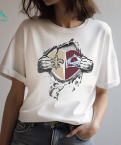 Blood Inside Me New Orlean Saints And Colorado Avalanche 2023 t shirt