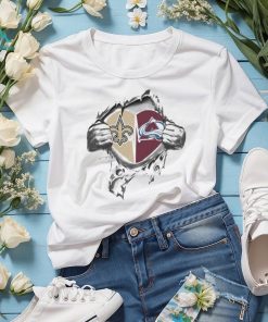 Blood Inside Me New Orlean Saints And Colorado Avalanche 2023 t shirt
