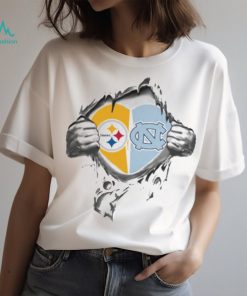 Blood Inside Me Pittsburgh Steelers And North Carolina Tar Heels 2023 T shirt