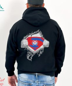 Blood Inside Me Texas Rangers Superman Shirt, hoodie, longsleeve