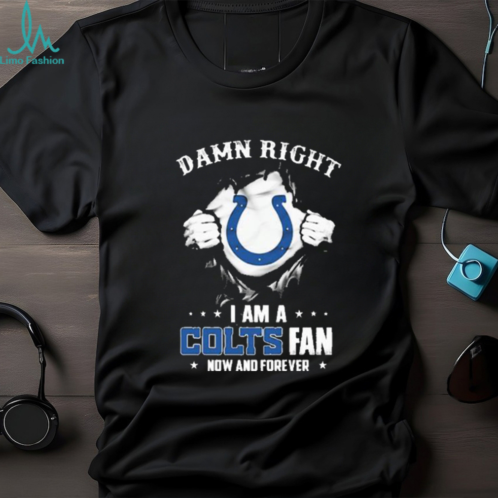 Indianapolis Colts Damn Right NFL Jersey Shirt Skull Custom Number