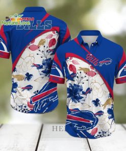 Blue Flower Buffalo Bills Hawaiian Shirt NFL Gift For Fans