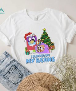Bluey Christmas Slipped On My Beans, Bluey Christmas Shirt
