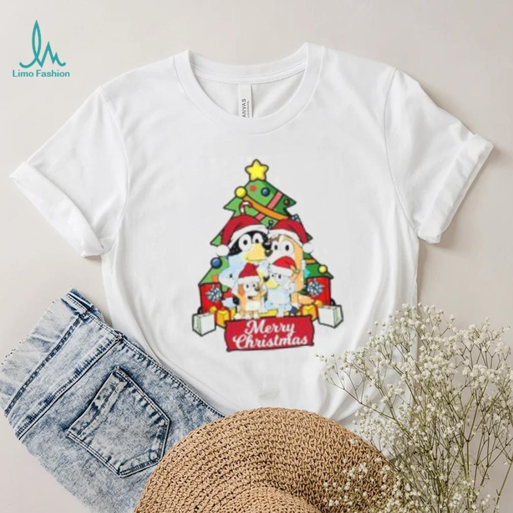 Bluey Christmas Tree T Shirt, Christmas cartoon T shirt Bluey Christmas Tree T Shirt, Christmas cartoon T shirt
