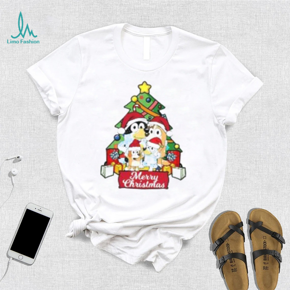 Bluey Christmas Tree T Shirt, Christmas cartoon T shirt Bluey Christmas Tree T Shirt, Christmas cartoon T shirt