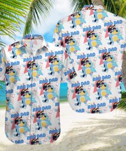 Bluey Hawaiian Shirt Rad Dad Gift For Adult Cartoon Lovers