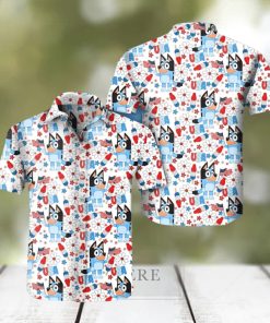 Bluey USA Fourth Of July 2023 Hawaiian Shirt