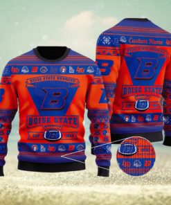 Boise State Broncos Football Team Logo Custom Christmas Gift All Over Print Ugly  Christmas Sweater - Reallgraphics