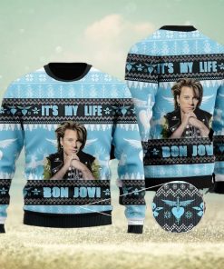 Bon Jovi It’s My Life Ugly Christmas Sweater Design Sweatshirt For Fans Gift