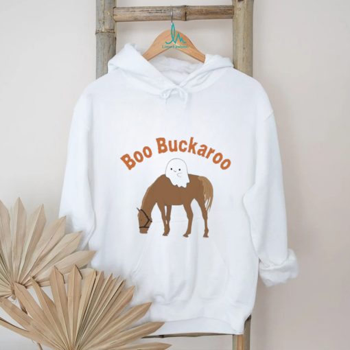 Boo buckaroo sweater cute ghost western halloween horse shirt