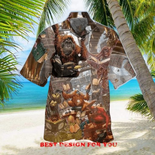 Book Librarian Funny Style Print Over 3D Hawaiian Shirt