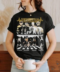 Boston Bruins Abbey Road David Pastrnak Patrice Bergeron Charlie Mcavoy Jeremy Swayman Signatures Hsirt