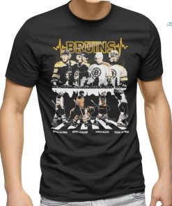 Boston Bruins Abbey Road David Pastrnak Patrice Bergeron Charlie Mcavoy Jeremy Swayman Signatures Hsirt