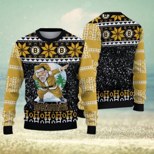 Boston Bruins Christmas Santa Claus Ugly Sweater For Men Women