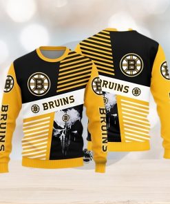 Boston Bruins Skull Pattern Knitted Sweater For Christmas