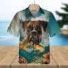 Boxer Vigor 3D Hawaiian Shirt Standing Tall In Tropical Arenas