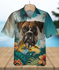 Boxer Vigor 3D Hawaiian Shirt Standing Tall In Tropical Arenas