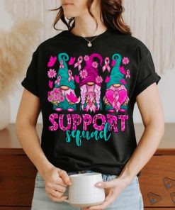 Breast Cancer Awareness Shirt For Women Gnomes Support Squad T Shirt