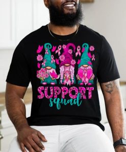 Breast Cancer Awareness Shirt For Women Gnomes Support Squad T Shirt