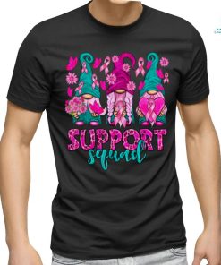Breast Cancer Awareness Shirt For Women Gnomes Support Squad T Shirt
