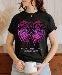 Cheap Custom 3D Pink Ribbon With Angel Wings Breast Cancer