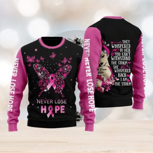 Breast Cancer Warrior Ugly Christmas Sweater For Men And Women