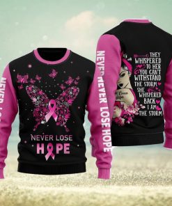 Breast Cancer Warrior Ugly Christmas Sweater For Men And Women