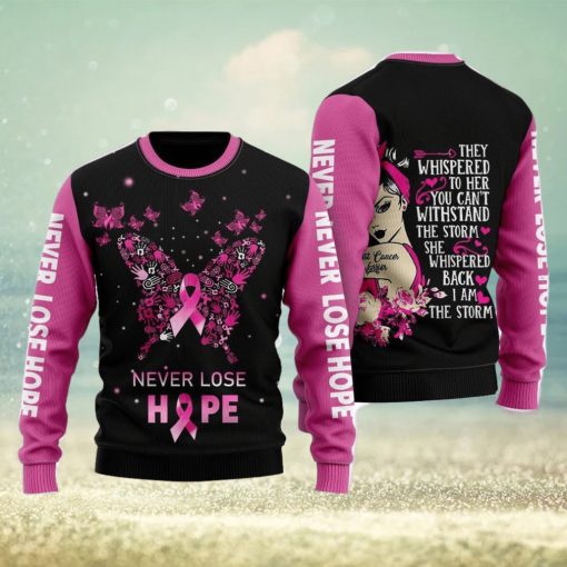 Breast Cancer Warrior Ugly Christmas Sweater For Men And Women