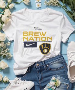 Brew nation Milwaukee Brewers Nike 2023 Postseason legend performance shirt