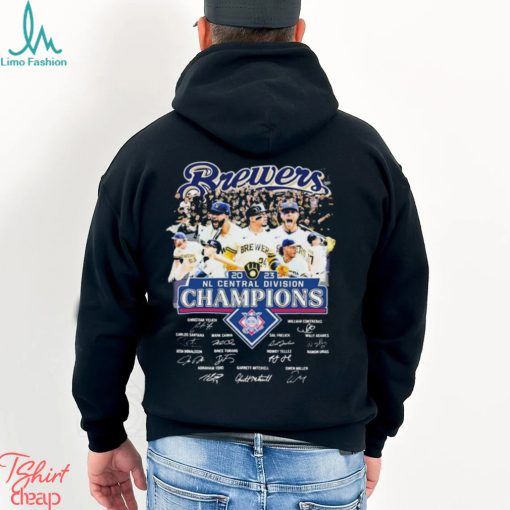 Brewers Team 2023 NL Central Division Champions Postseason Signatures Shirt