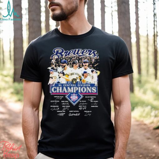 Brewers Team 2023 NL Central Division Champions Postseason Signatures Shirt