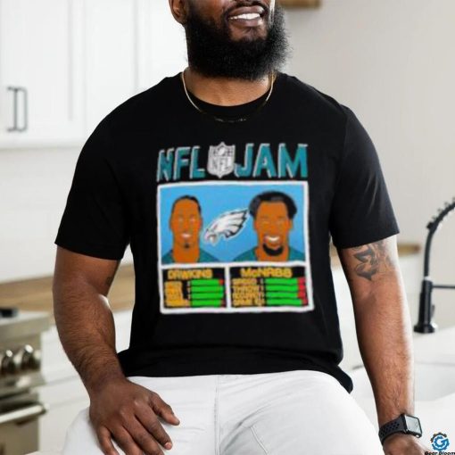 Brian Dawkins & Donovan McNabb Philadelphia Eagles Homage NFL Retired Jam T Shirt