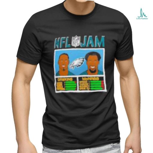 Brian Dawkins & Donovan McNabb Philadelphia Eagles Homage NFL Retired Jam T Shirt