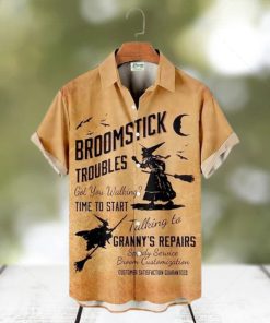 Broomstick Troubles Got You Walking Time To Start Halloween Hawaiian Shirt