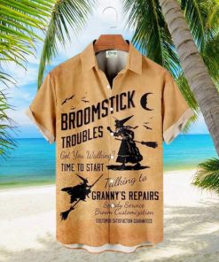 Broomstick Troubles Got You Walking Time To Start Halloween Hawaiian Shirt